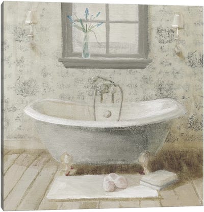 Victorian Bath I Neutral Canvas Art Print - Danhui Nai