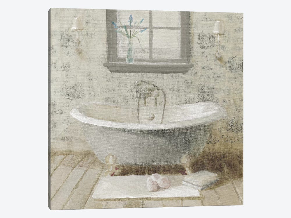 Victorian Bath I Neutral by Danhui Nai 1-piece Canvas Art Print