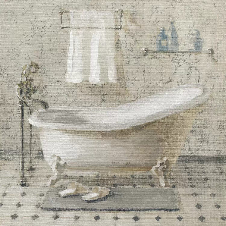 Victorian Bath III Neutral by Danhui Nai wall art