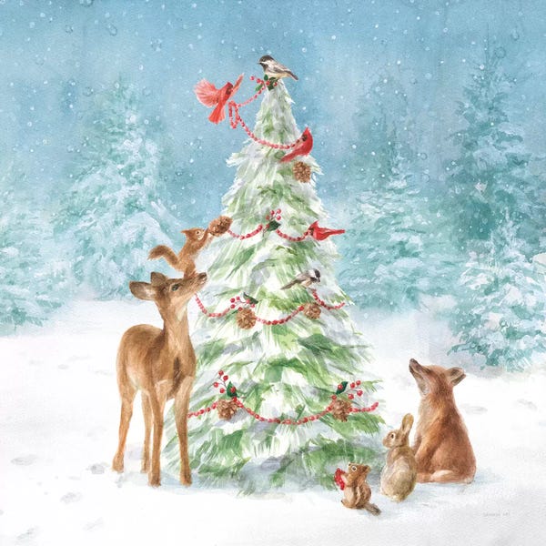 Deer: Woodland Celebration II by Danhui Nai