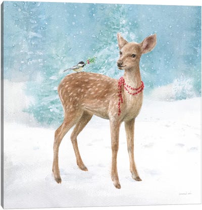 Woodland Celebration VI Canvas Art Print - Rustic Winter