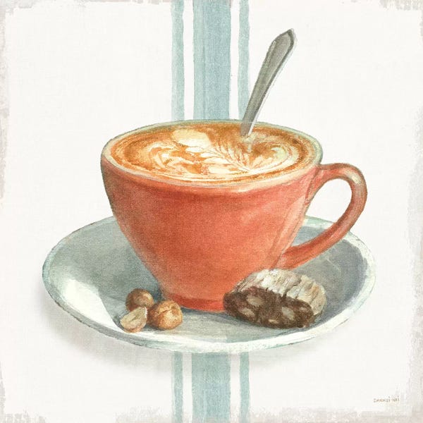 Danhui Nai: Wake Me Up Coffee III with Stripes by Danhui Nai