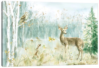 Meadows Edge I Canvas Art Print - Deer Art