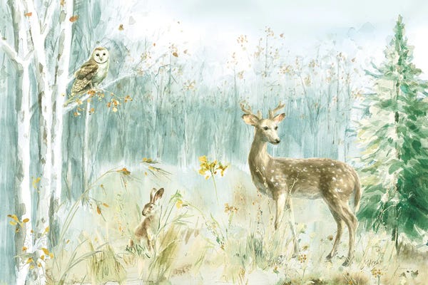 Large Scenic & Landscape Art - Canvas Prints: Meadows Edge I by Danhui Nai