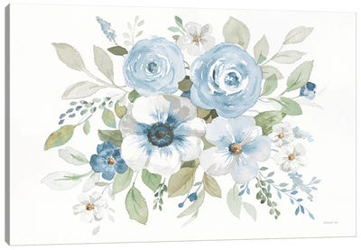 Essence Of Spring I Blue Canvas Art Print - Danhui Nai