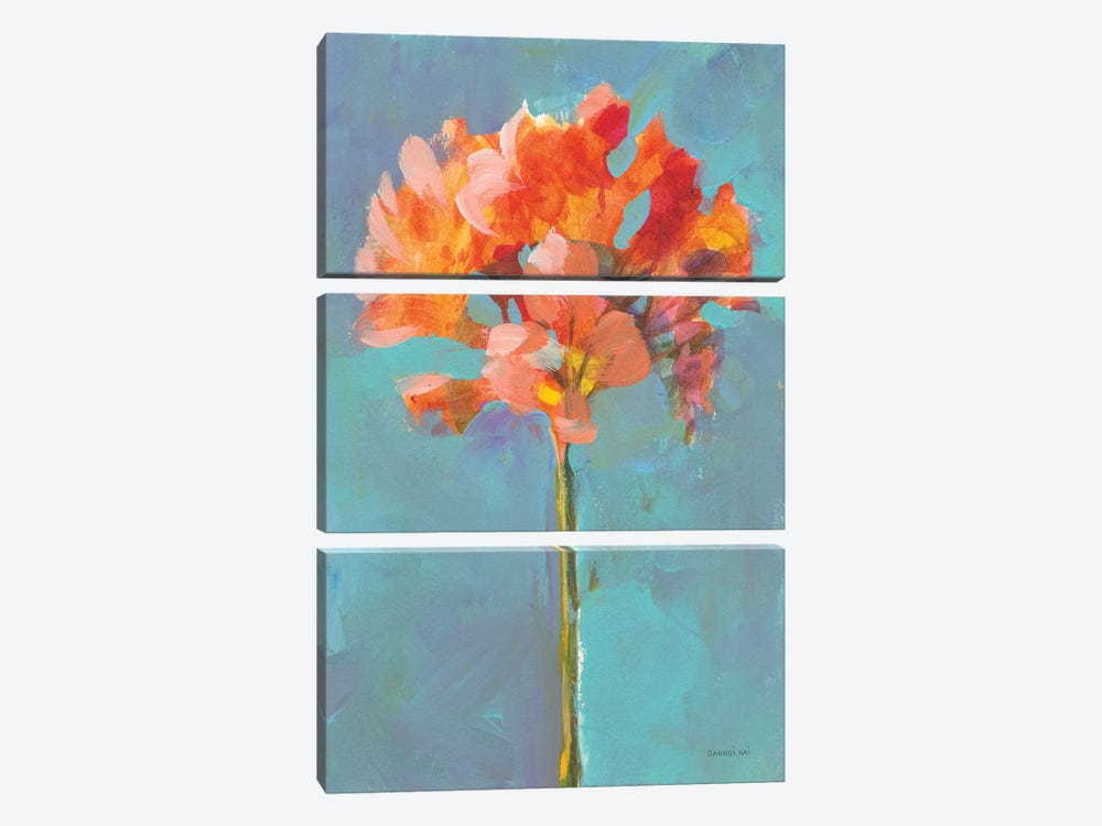 Modern Floral I by Danhui Nai 3-piece Canvas Art Print