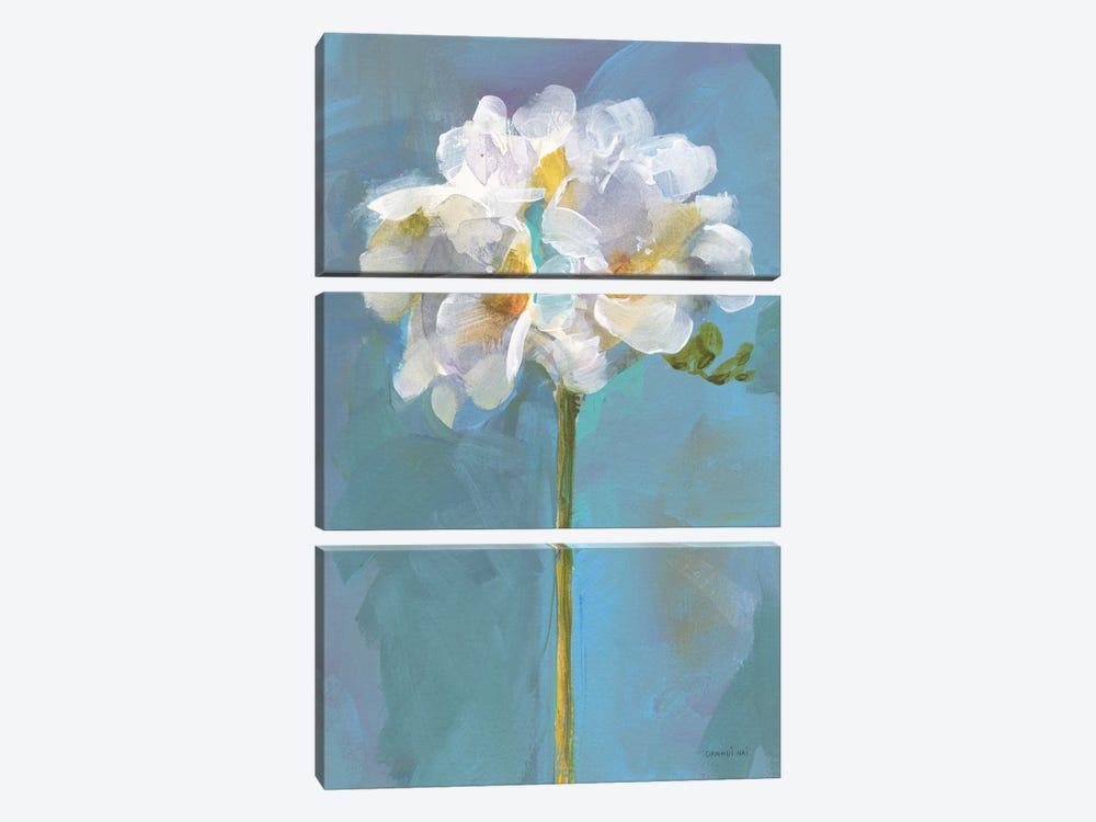 Modern Floral IV by Danhui Nai 3-piece Canvas Print