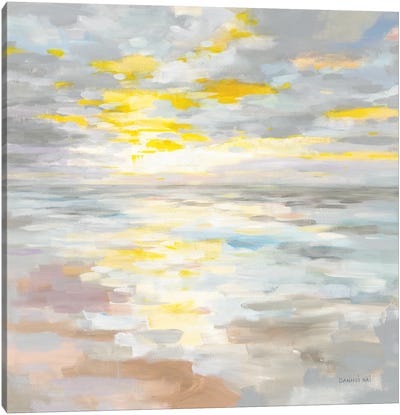 Sunup On The Sea Canvas Art Print - Beach Sunrise & Sunset Art