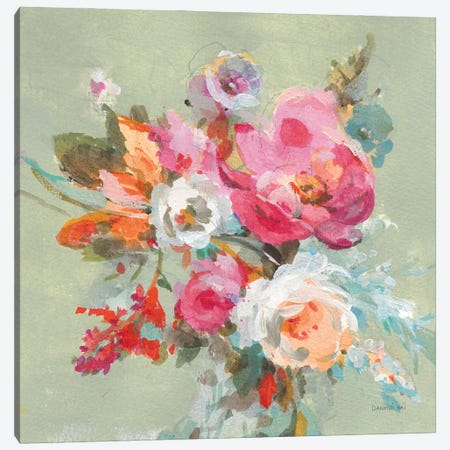 Windblown Blooms II Canvas Print #NAI358} by Danhui Nai Canvas Art Print