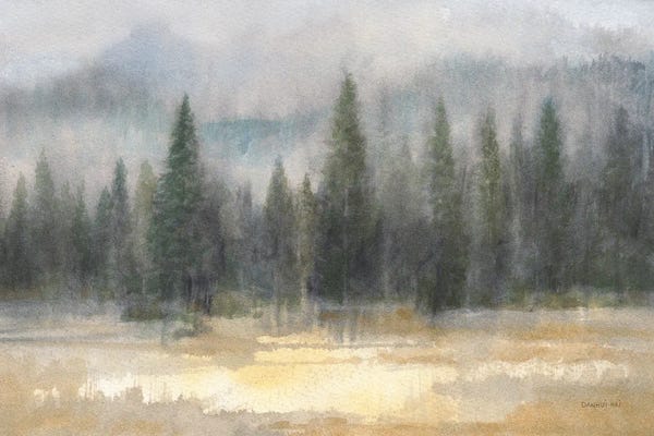 Pine Trees: Misty Pines by Danhui Nai