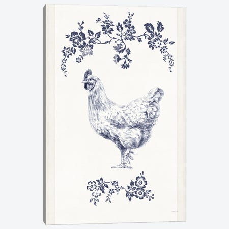 Summer Chickens II Canvas Print #NAI367} by Danhui Nai Art Print
