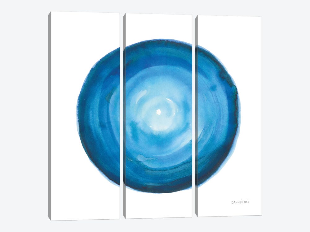Center Of Blue II by Danhui Nai 3-piece Canvas Art Print
