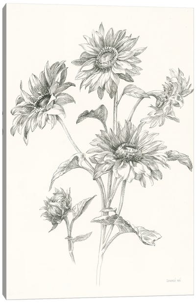 Farm Nostalgia Flowers I Canvas Art Print - Danhui Nai
