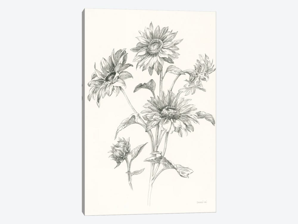 Farm Nostalgia Flowers I by Danhui Nai 1-piece Canvas Print