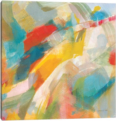 Folds Of Bright Color Canvas Art Print - Danhui Nai