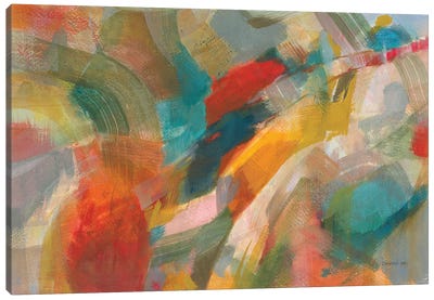 Folds Of Color Canvas Art Print - Danhui Nai