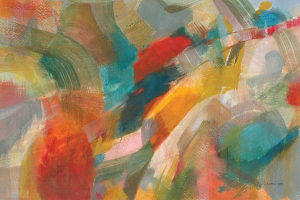 Colorful Abstracts: Folds Of Color by Danhui Nai