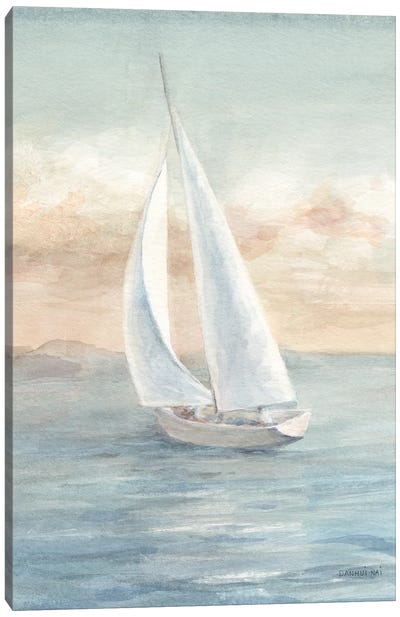 Full Sail I Canvas Art Print - Sailboat Art