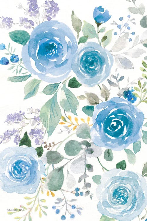 Lush Blue Roses II