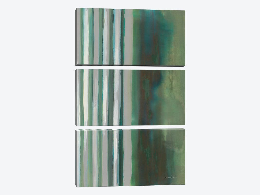 Study In Green I by Danhui Nai 3-piece Canvas Artwork