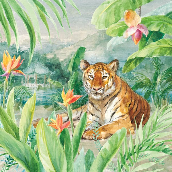 Danhui Nai: Lounging Tiger by Danhui Nai