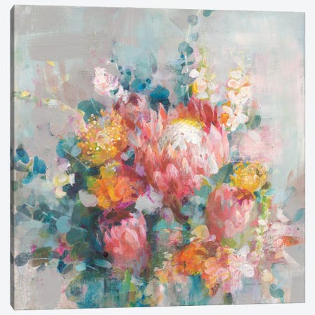 Protea Bouquet Canvas Print #NAI411} by Danhui Nai Canvas Art