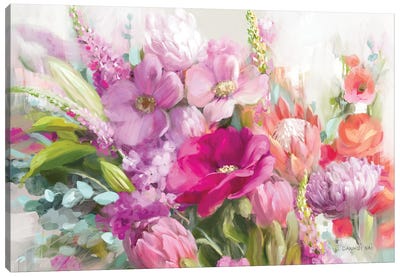 Bright Florals Canvas Art Print - Danhui Nai