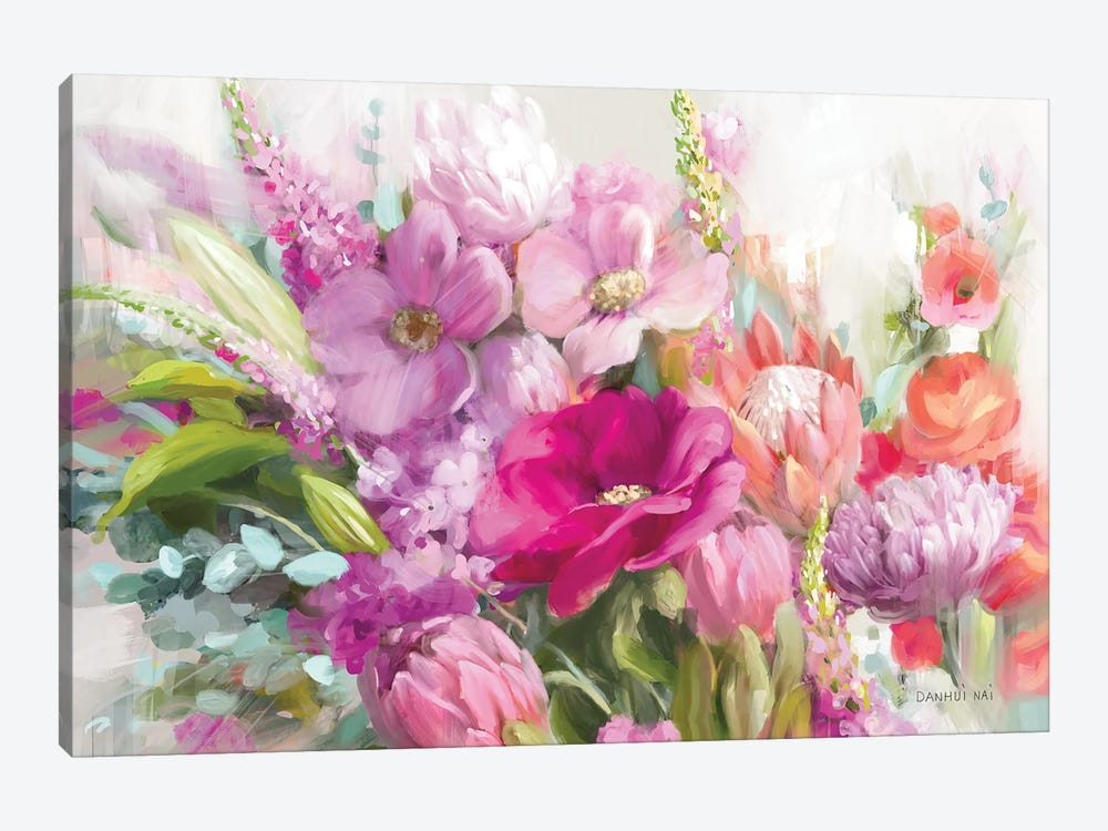 Bright Florals by Danhui Nai 1-piece Canvas Artwork