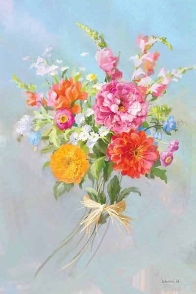 Country Bouquet II by Danhui Nai framed canvas print