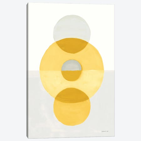 In Between II Yellow Canvas Print #NAI421} by Danhui Nai Art Print