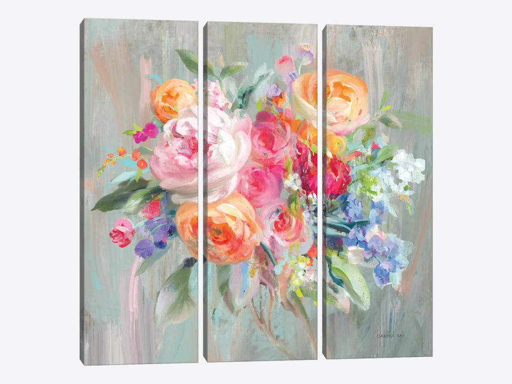 Scents Of Summer II by Danhui Nai 3-piece Canvas Art