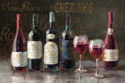Bistro Reds v.2 Crop by Danhui Nai canvas print