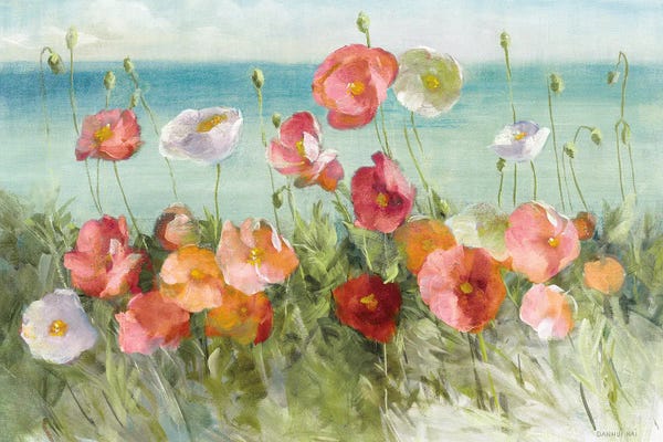 Coastal: Coastal Poppies Light. by Danhui Nai
