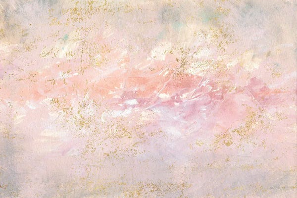 Glam Bedroom: Through Fog Blush and Gold by Danhui Nai