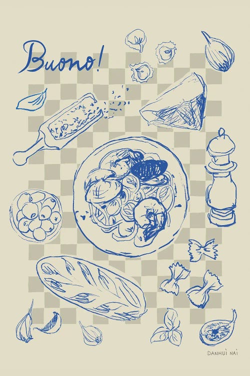 Italiano I by Danhui Nai wall art
