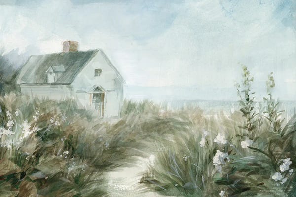 Coastal Sand Dunes: Windswept Cottage I by Danhui Nai