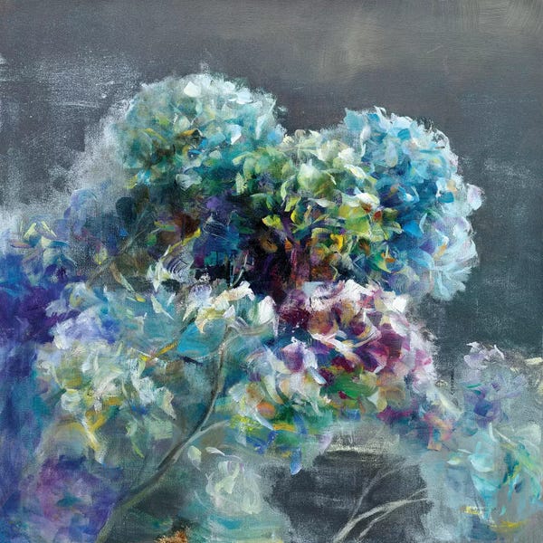 Danhui Nai: Abstract Hydrangea Dark by Danhui Nai