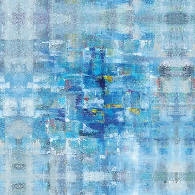 Abstract Squares Blue