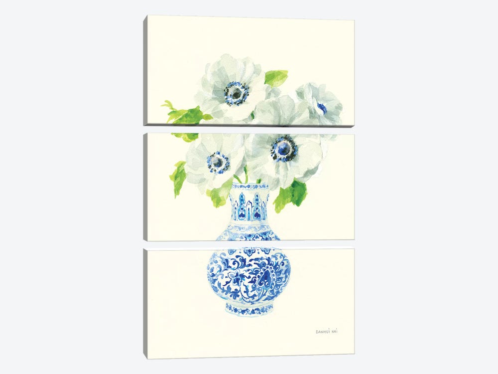 Floral Chinoiserie I by Danhui Nai 3-piece Canvas Wall Art