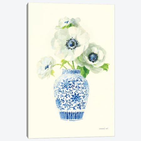 Floral Chinoiserie II Canvas Print #NAI64} by Danhui Nai Art Print