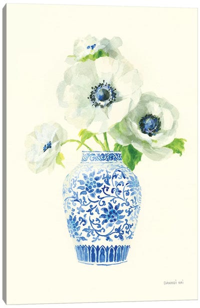 Floral Chinoiserie II Canvas Art Print - Chinoiserie Art