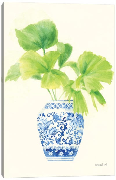 Palm Chinoiserie IV Canvas Art Print - Chinoiserie Art