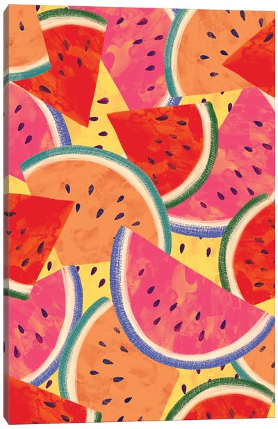 Summer Fun In The Sun IV Canvas Art Print - Melon Art