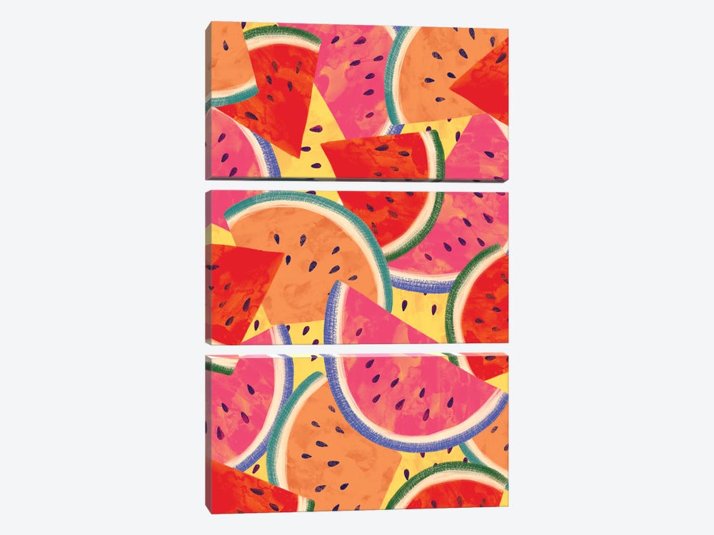 Summer Fun In The Sun IV by Natalie Miles 3-piece Canvas Art