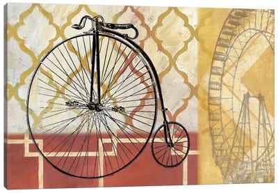 Cyclisme IV Canvas Art Print - Bicycle Art
