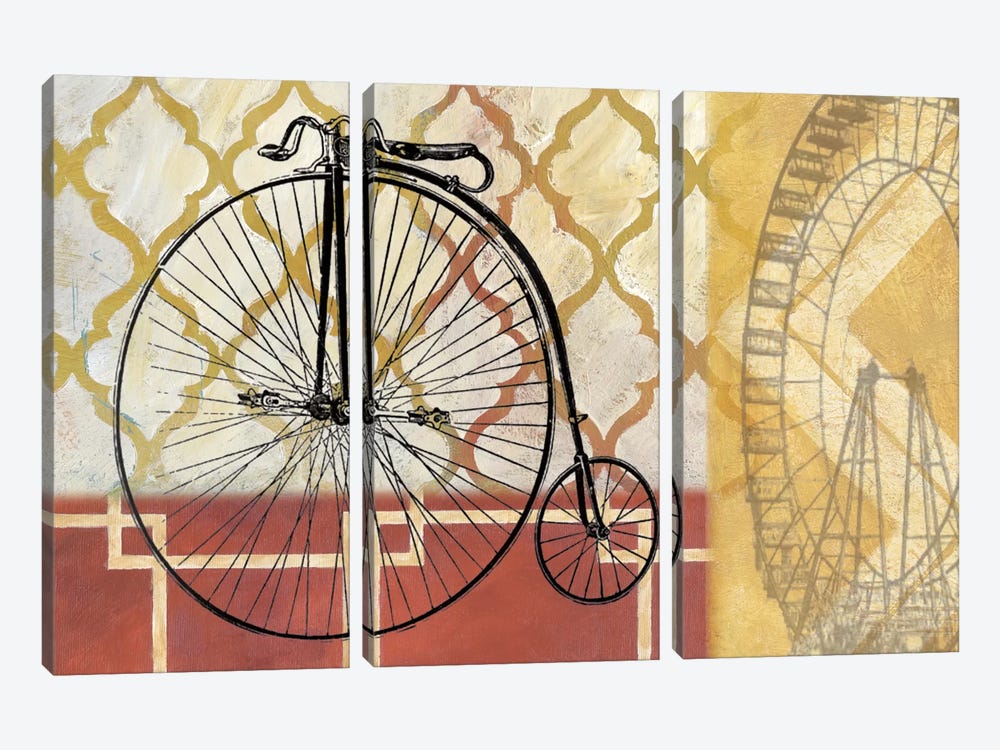 Cyclisme IV by Nan 3-piece Canvas Print