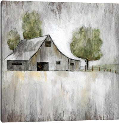 Weathered Barn Canvas Art Print - Country Art