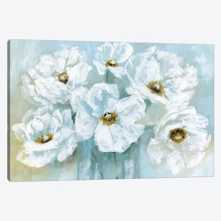 White Poppy Bouquet Canvas Print #NAN160} by Nan Canvas Print