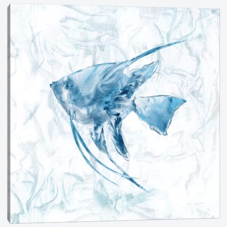 Blue Marble Tropical Fish Canvas Print #NAN168} by Nan Art Print