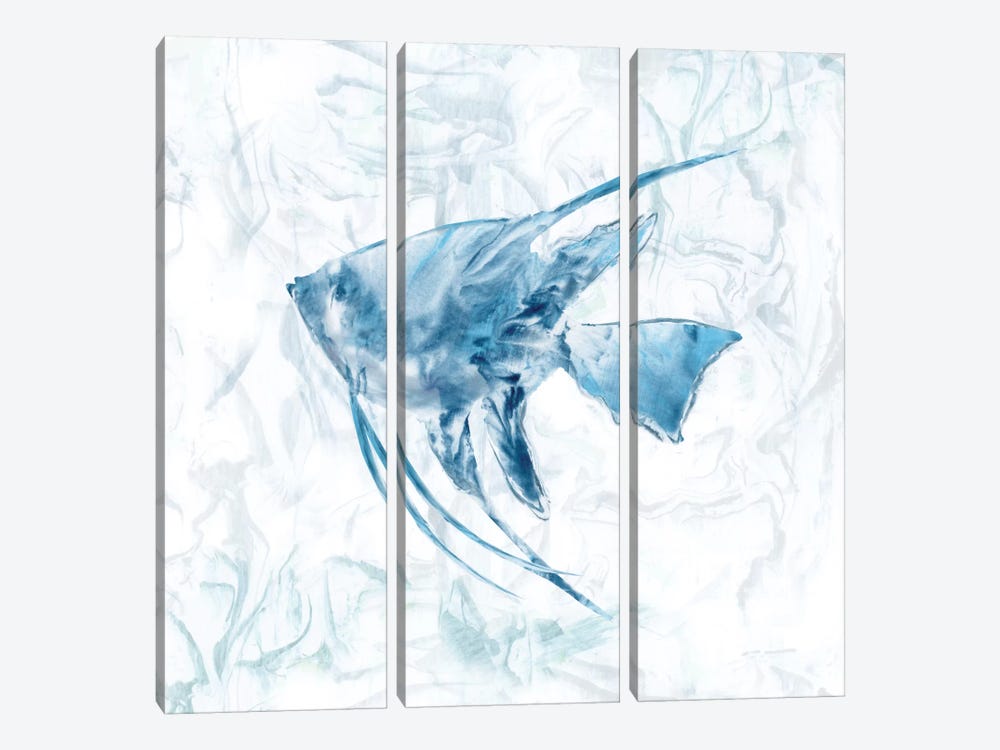 Blue Marble Tropical Fish by Nan 3-piece Art Print